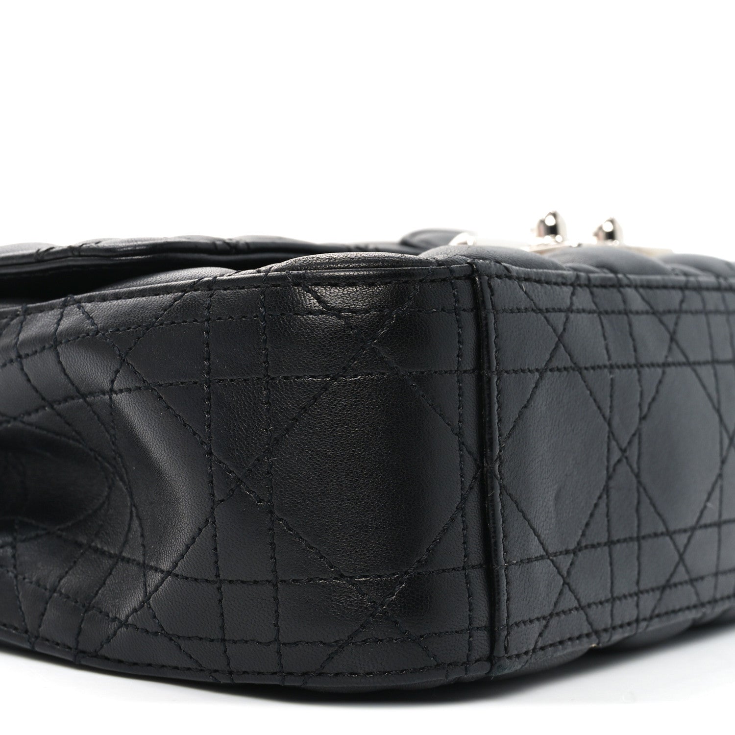 Christian Dior Lambskin Cannage Medium Miss Dior Flap Black 8 of 10