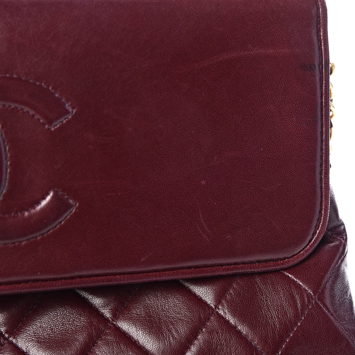 Chanel Lambskin Quilted CC Tassel Flap Red 14 of 17