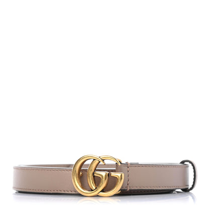 Gucci Calfskin Double G 20mm Belt 85 34 Porcelain Rose 1 of 4