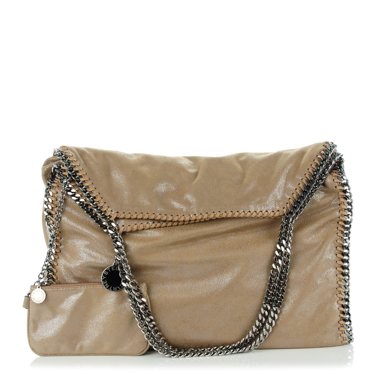 Stella McCartney Shaggy Deer Big Falabella Tote Taupe 1 of 8