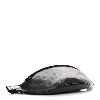 Louis Vuitton Calfskin Monogram Shadow Discovery Bumbag Black 4 of 12