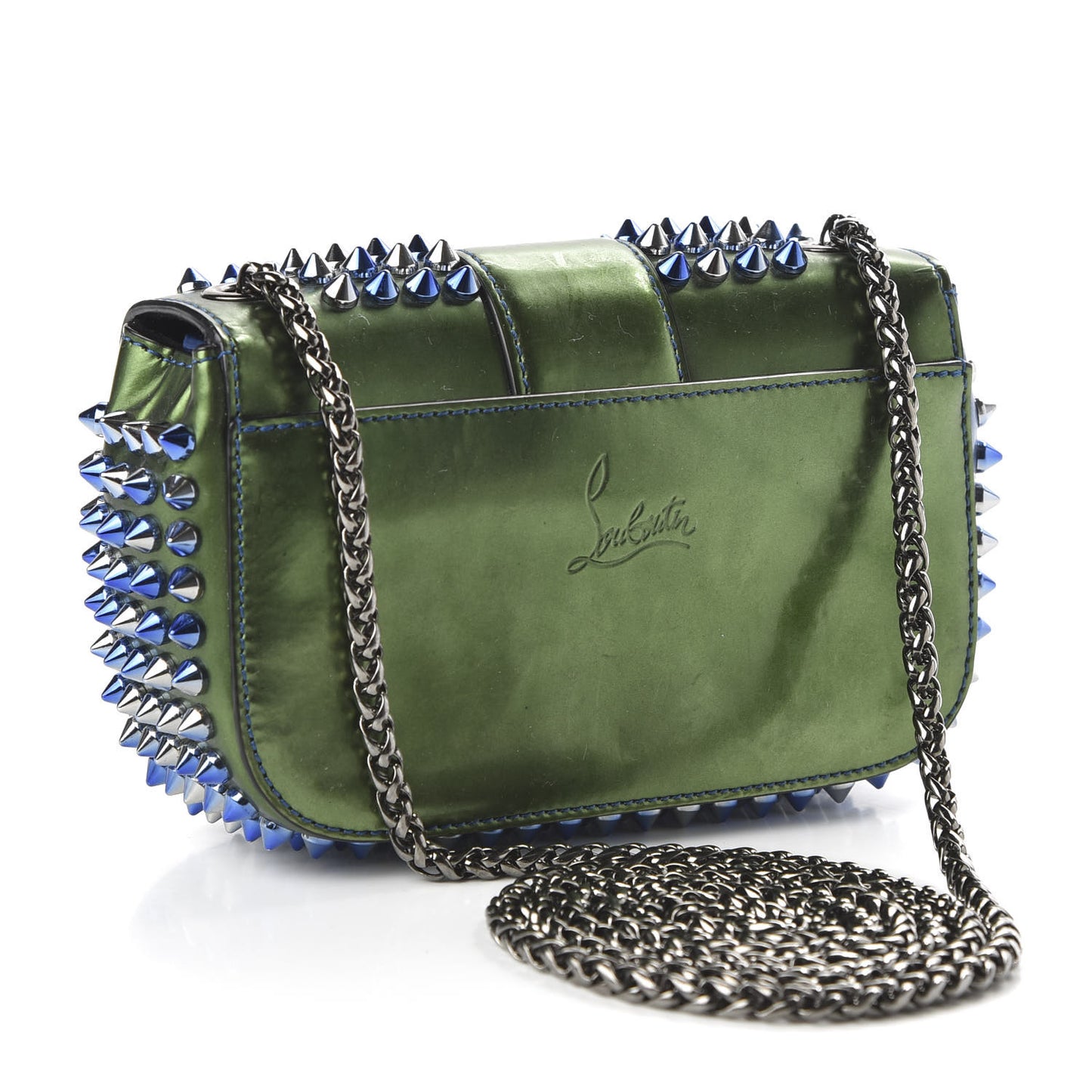Patent Scarabe Spikes Sweety Charity Crossbody Bag Ocean Amazon