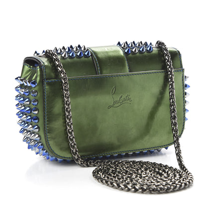Christian Louboutin Patent Scarabe Spikes Sweety Charity Crossbody Bag Ocean Amazon 3 of 9