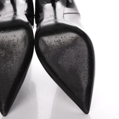 Saint Laurent Patent Opyum Booties 38 Black 9 of 12