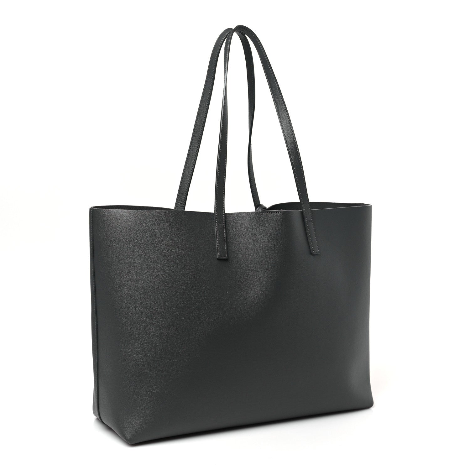 Saint Laurent Calfskin Large Shopping Tote Earth 4 of 12