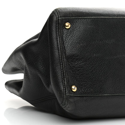 Chanel Calfskin Cerf Executive Shopper Tote Black 10 of 14