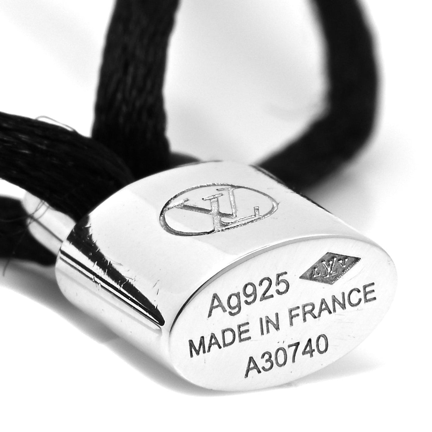 X UNICEF Sterling Silver Lockit Bracelet Black