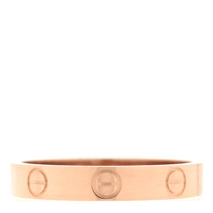 Cartier 18K Pink Gold 3.5mm LOVE Wedding Band Ring 55 7.25 1 of 5