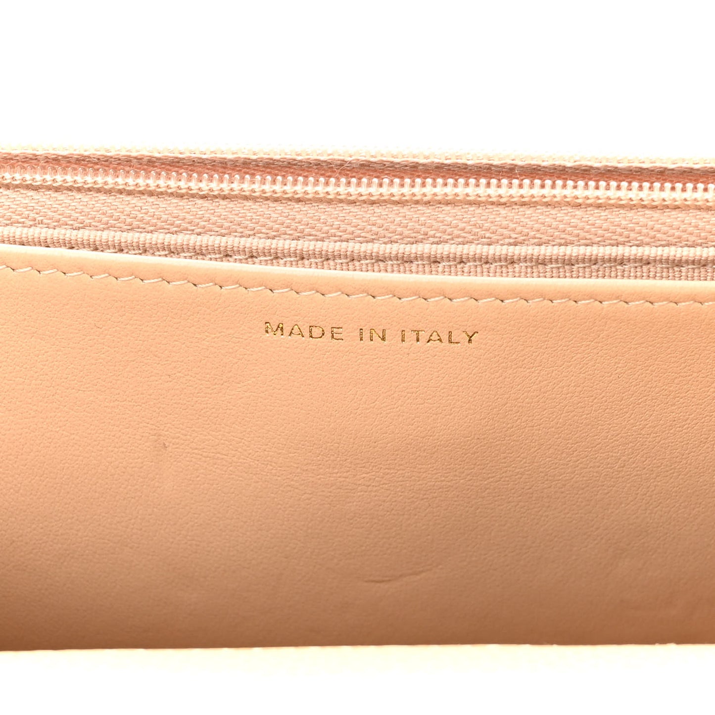 Caviar Quilted Wallet On Chain WOC Beige