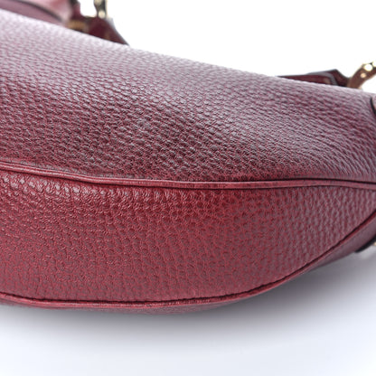 Gucci Calfskin Bamboo Ring Hobo Aubergine 11 of 16