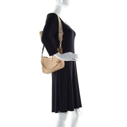 Prada Yarn Raffia Effect Crochet Re-Edition 2005 Shoulder Bag Naturale 2 of 13