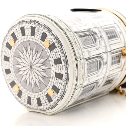 Louis Vuitton X FORNASETTI Calfskin Architettura Cannes Black White 9 of 10