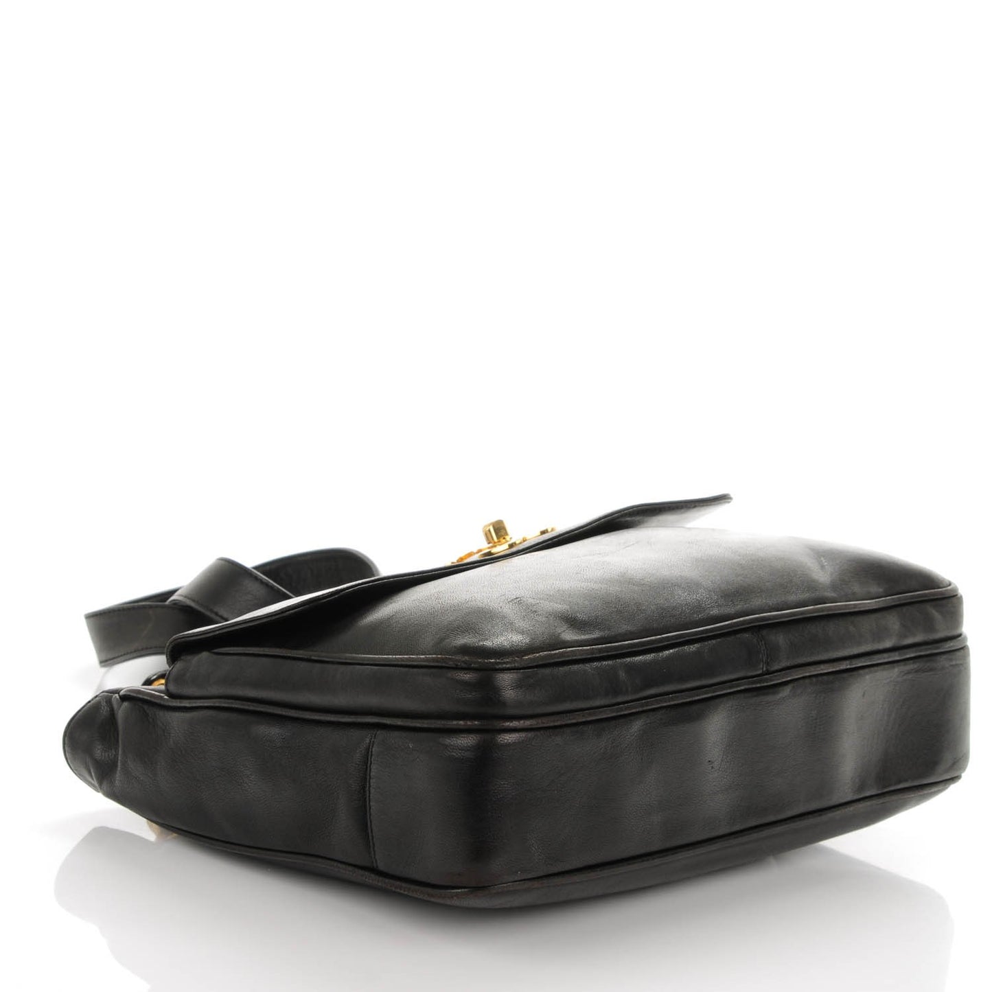 Lambskin Shoulder Bag Black