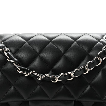 Chanel Lambskin Quilted Small Double Flap Black 8 of 10