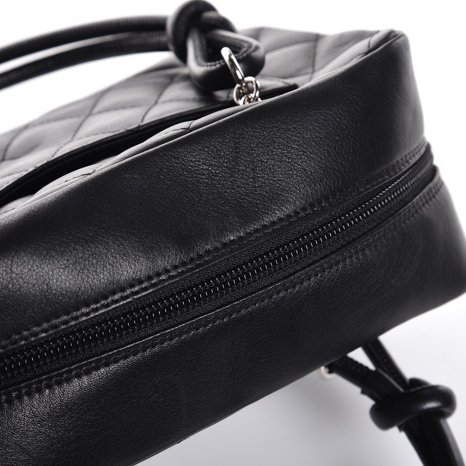 Chanel Calfskin Quilted Small Cambon Bowler Black 9 of 10