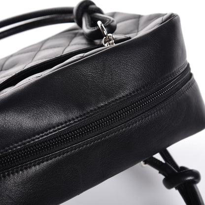 Chanel Calfskin Quilted Small Cambon Bowler Black 9 of 10