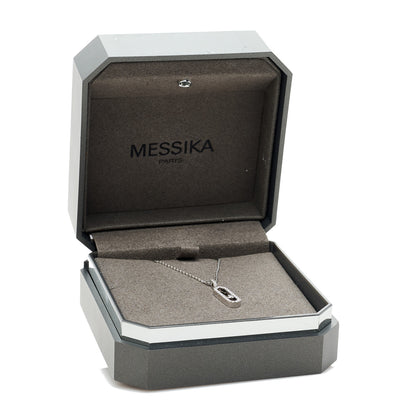Messika 18K White Gold Diamond LM Move Uno Pave Pendant Necklace 6 of 6