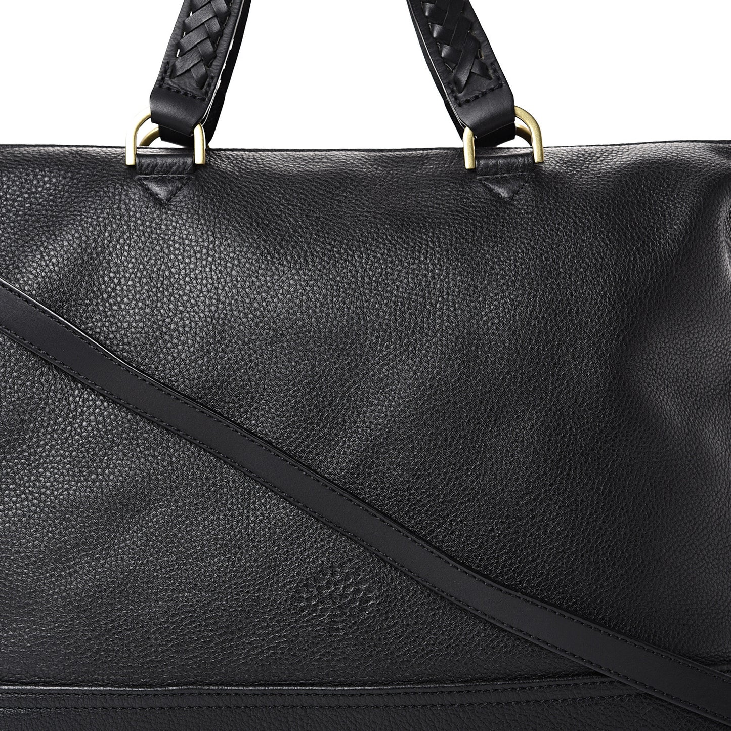 Pebbled Calfskin Effie Tote Black