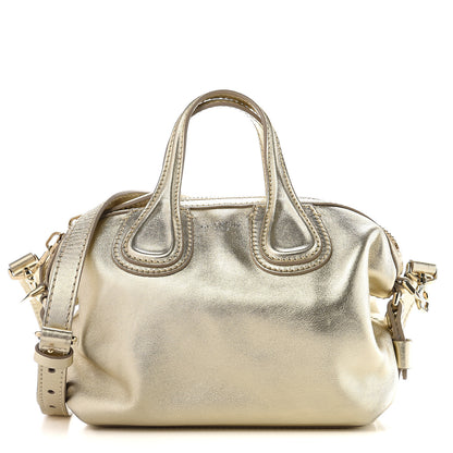 Givenchy Metallic Calfskin Micro Nightingale Gold 1 of 9