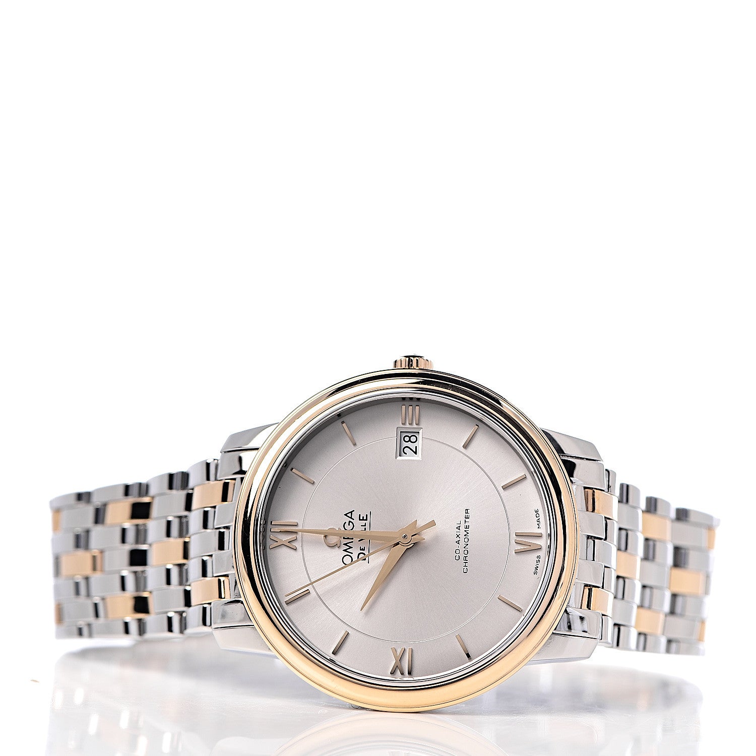 Omega Stainless Steel 18K Yellow Gold 37mm De Ville Co-Axial Automatic Watch 424.20.37.20.02.001 3 of 7