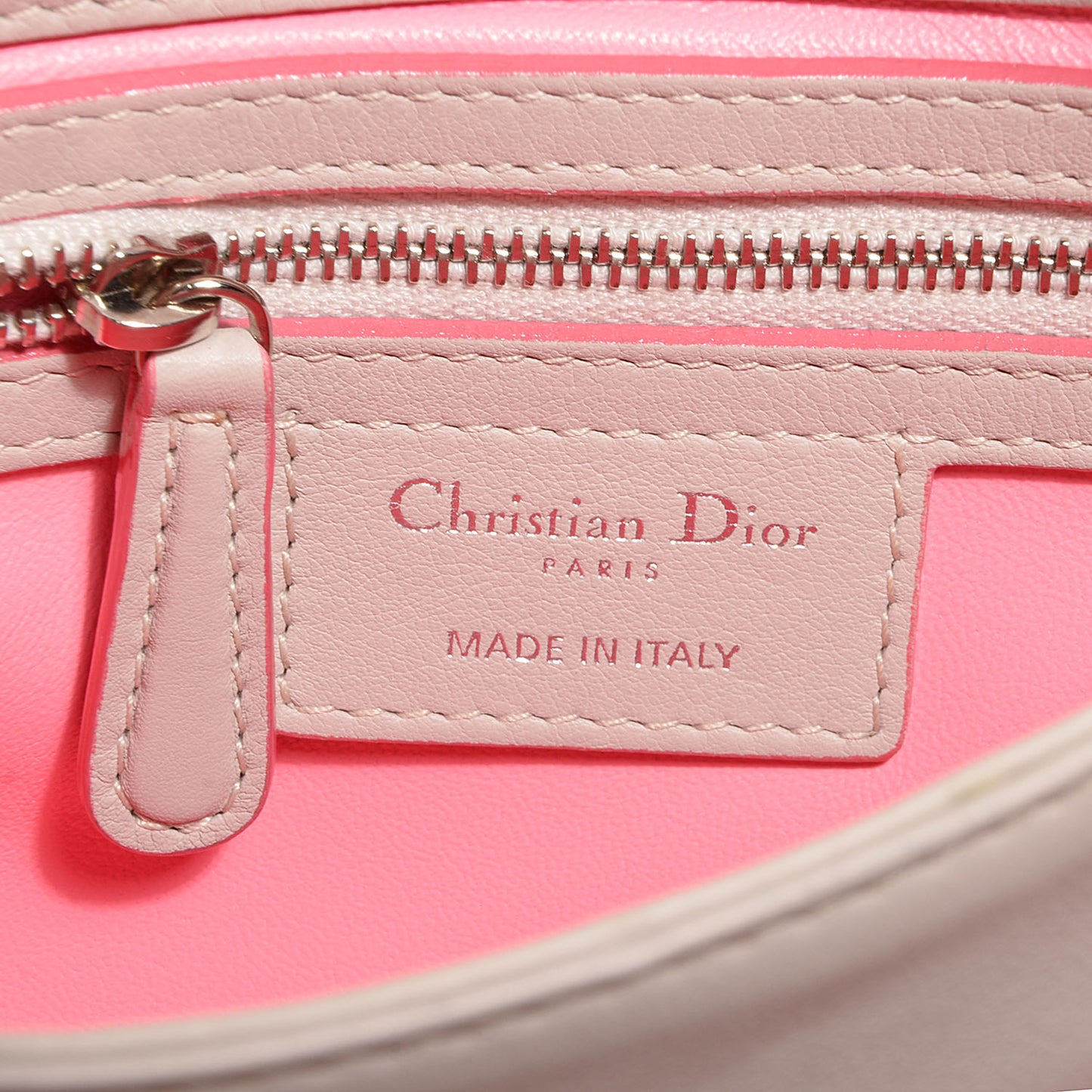 Calfskin Small Diorling Rose Candy