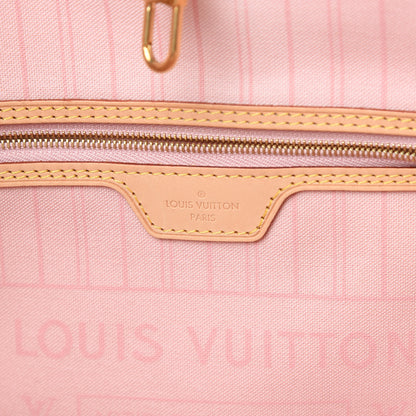 Louis Vuitton Damier Azur Neo Neverfull MM Rose Ballerine 7 of 13