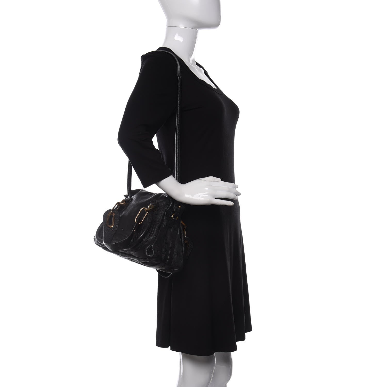 Chloe Calfskin Small Paraty Black 2 of 10