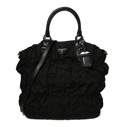 Prada Tessuto Nylon Gaufre Tote Black 1 of 13