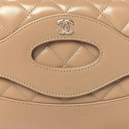 Chanel Shiny Lambskin Quilted 31 Clutch Beige 8 of 11