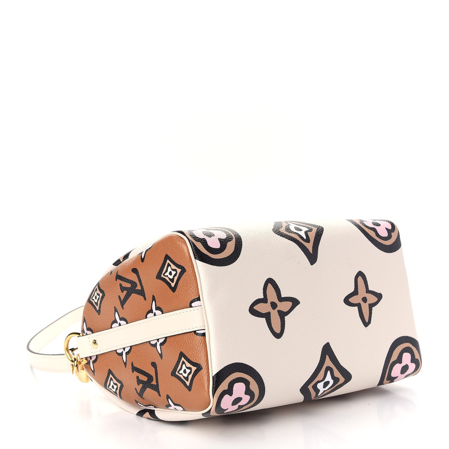 Louis Vuitton Monogram Giant Wild At Heart Speedy Bandouliere 25 Creme 4 of 10
