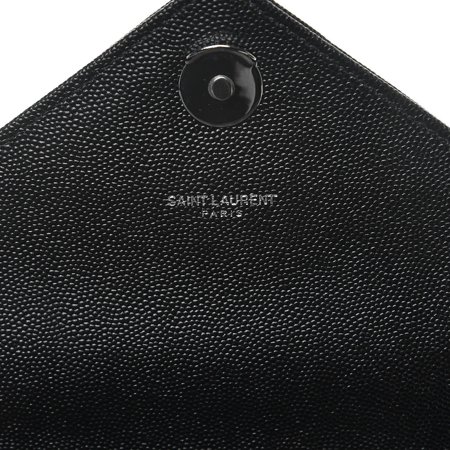 Saint Laurent Grain De Poudre Textured Mixed Matelasse Large Triquilt Monogram Monochrome Satchel Black 9 of 9