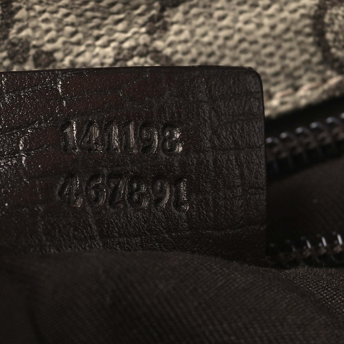 GG Plus Monogram Medium Flat Messenger Bag Dark Brown