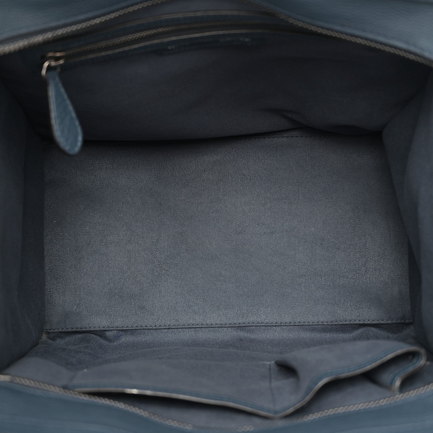 Celine Drummed Calfskin Mini Luggage Slate 6 of 14