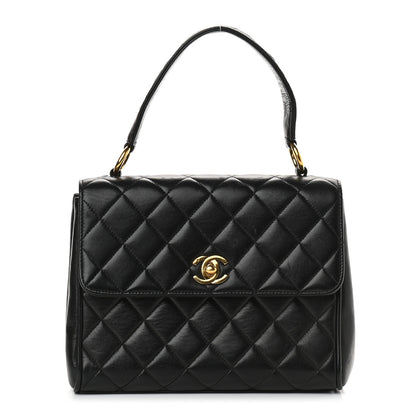Chanel Lambskin Quilted Medium Kelly Flap Bag Black 1 of 17