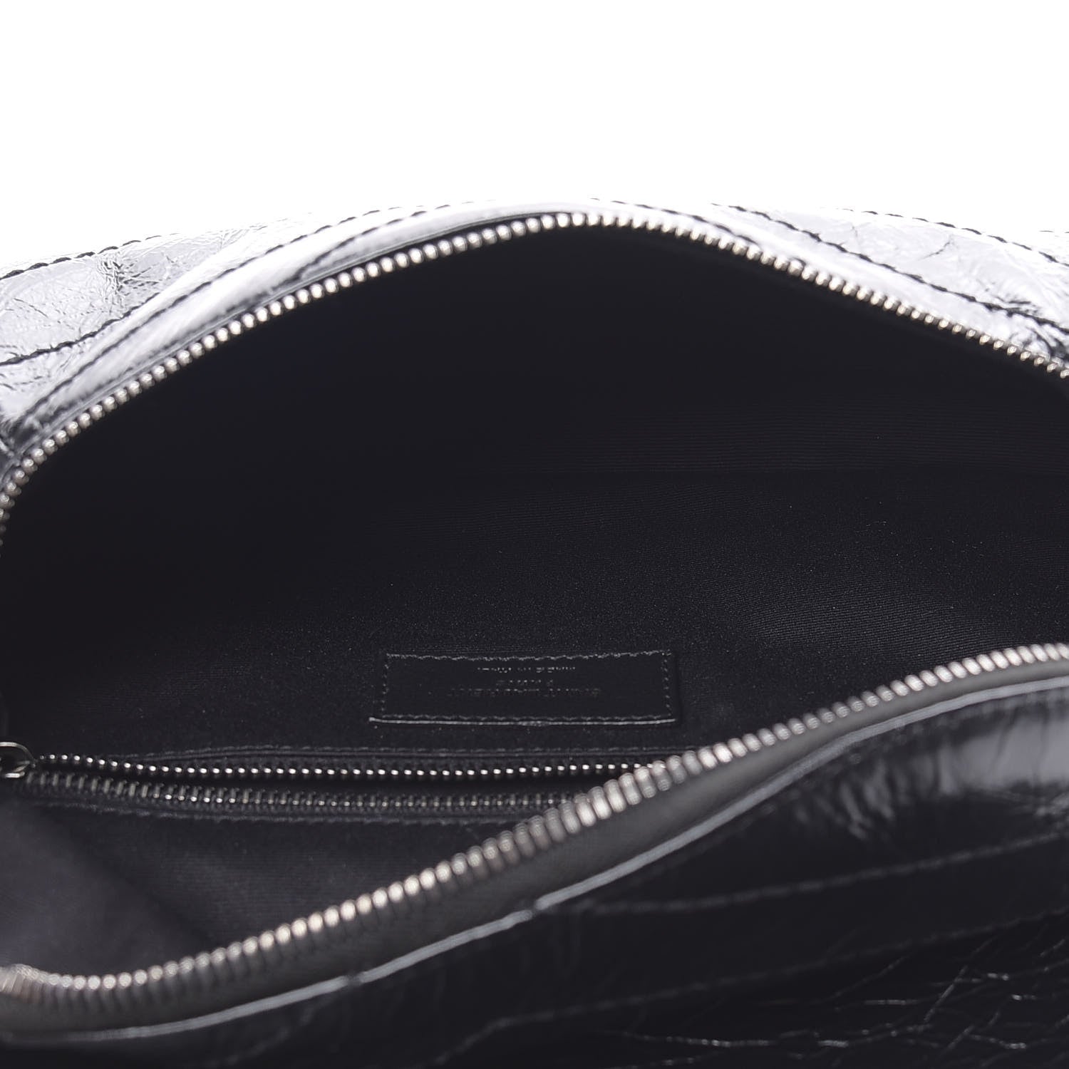 Saint Laurent Crinkled Calfskin Matelasse Monogram Niki Body Bag Black 5 of 10