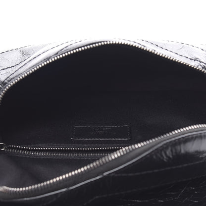 Saint Laurent Crinkled Calfskin Matelasse Monogram Niki Body Bag Black 5 of 10