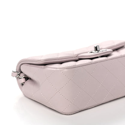 Chanel Lambskin Quilted Mini Rectangular Flap Light Purple 5 of 11