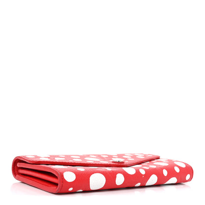 Louis Vuitton LV X YK Empreinte Dots Sarah Wallet Red White 4 of 7