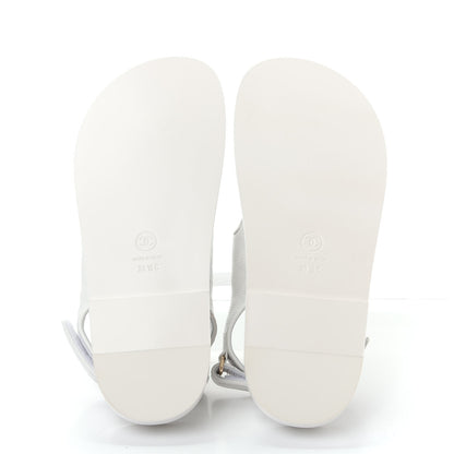 Chanel Grained Calfskin Velcro Dad Sandals 39.5 White 6 of 11