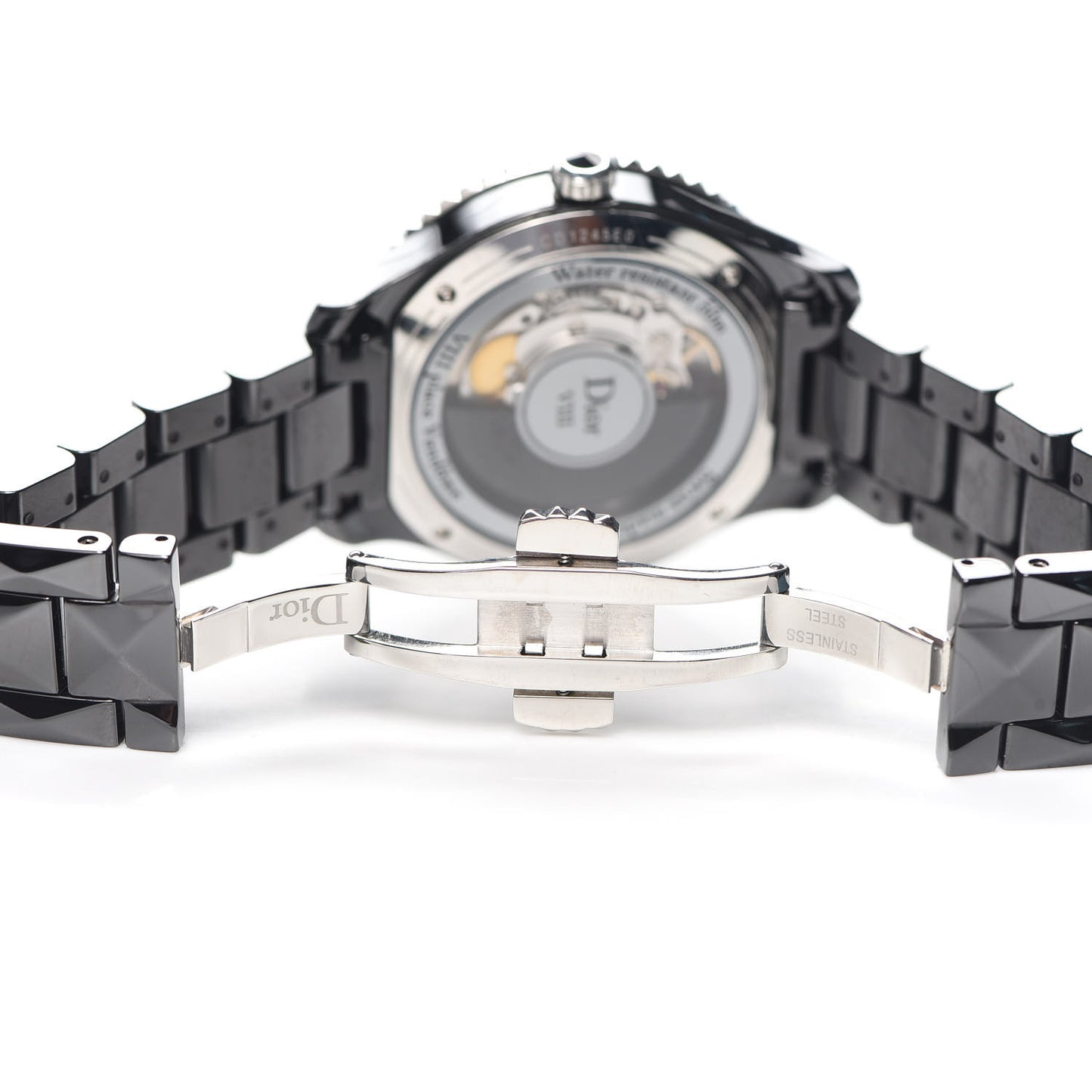 Stainless Steel Ceramic 38mm Dior VIII Automatic Watch Black