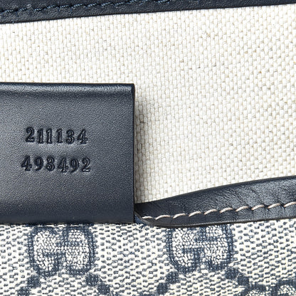Gucci GG Plus Monogram Medium Signature Web Loop Tote Navy 6 of 9