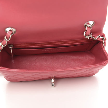 Chanel Lambskin Quilted Mini Rectangular Flap Pink 5 of 10