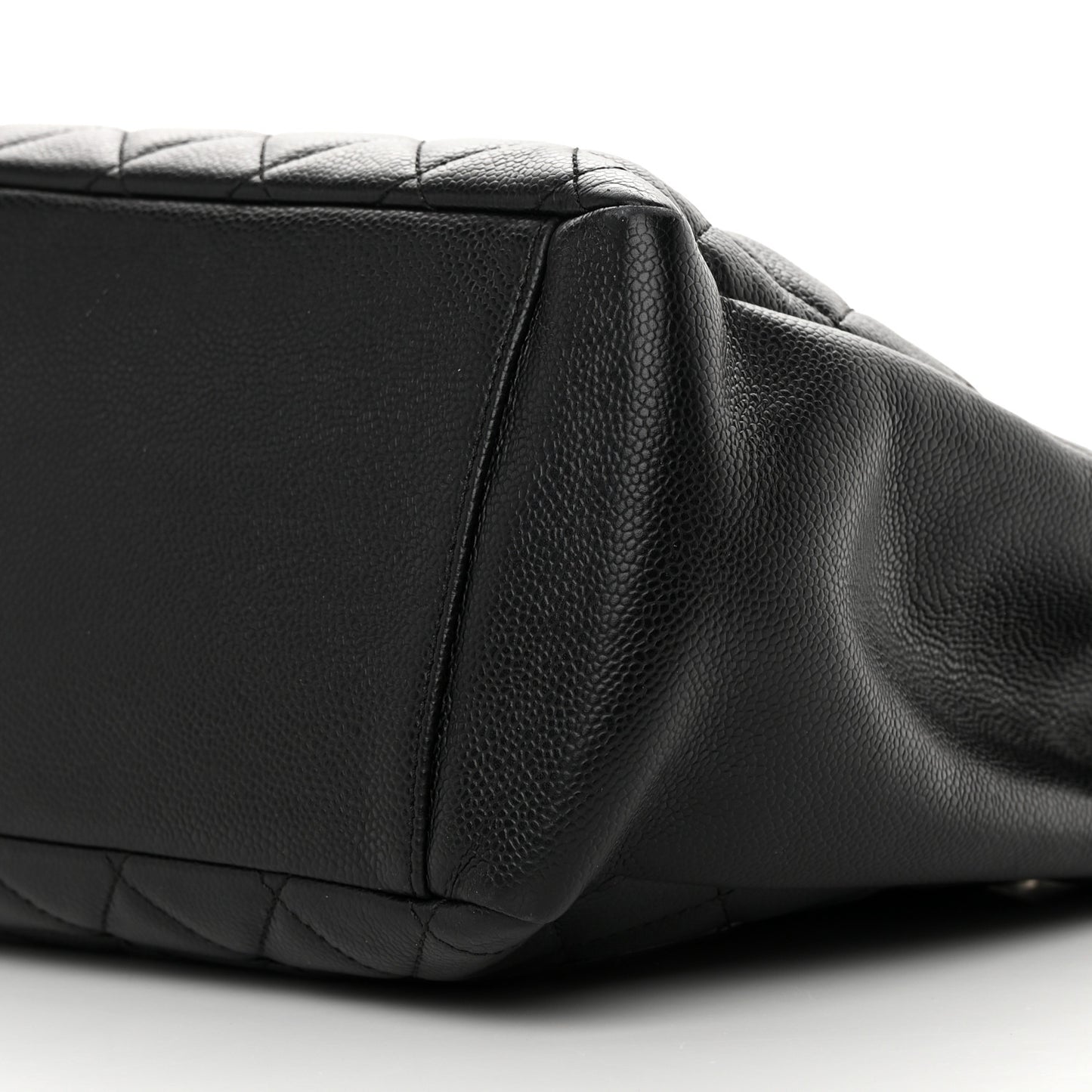Caviar Quilted Grand Shopping Tote GST Black