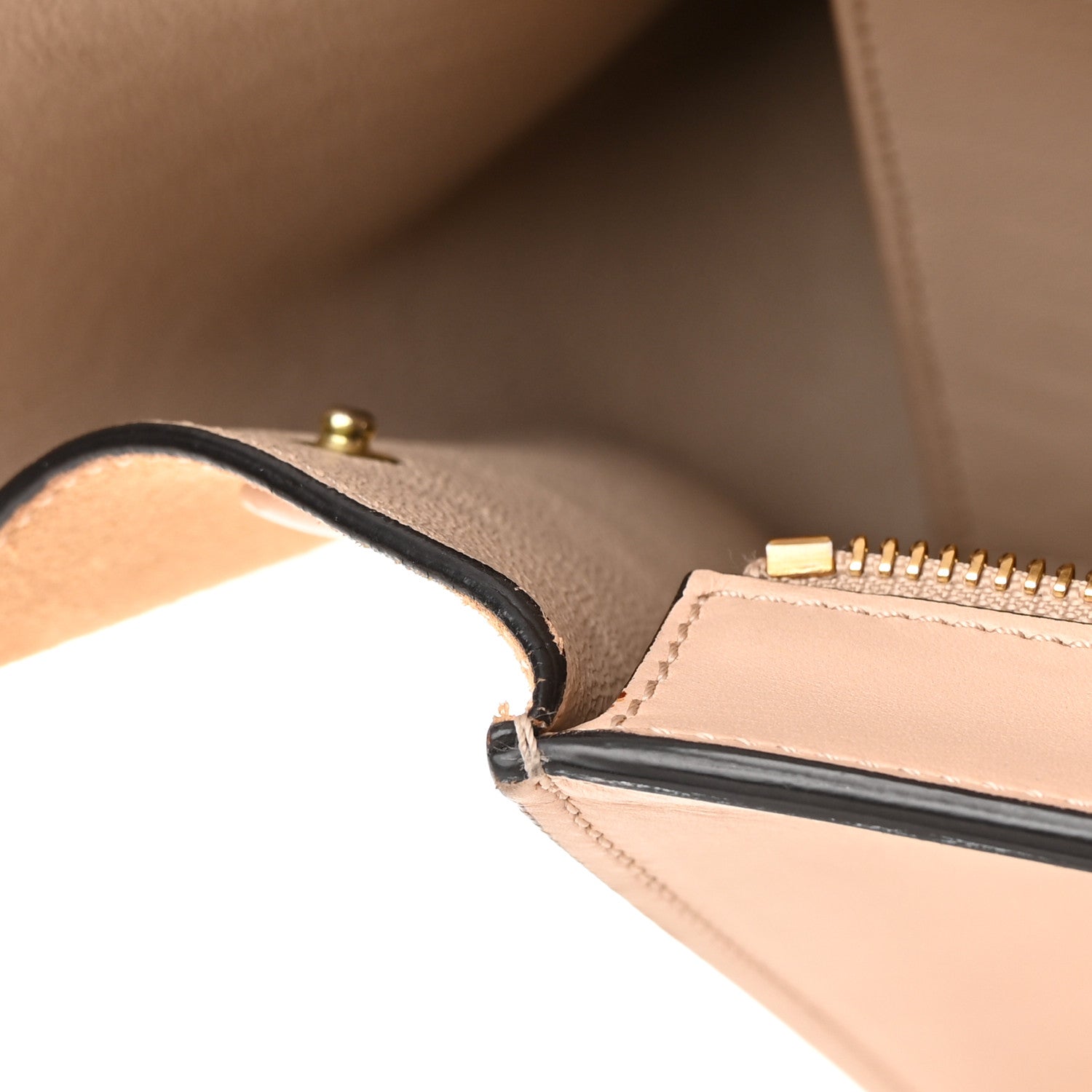 Celine Smooth Calfskin Suede Medium Trapeze Dune 14 of 19