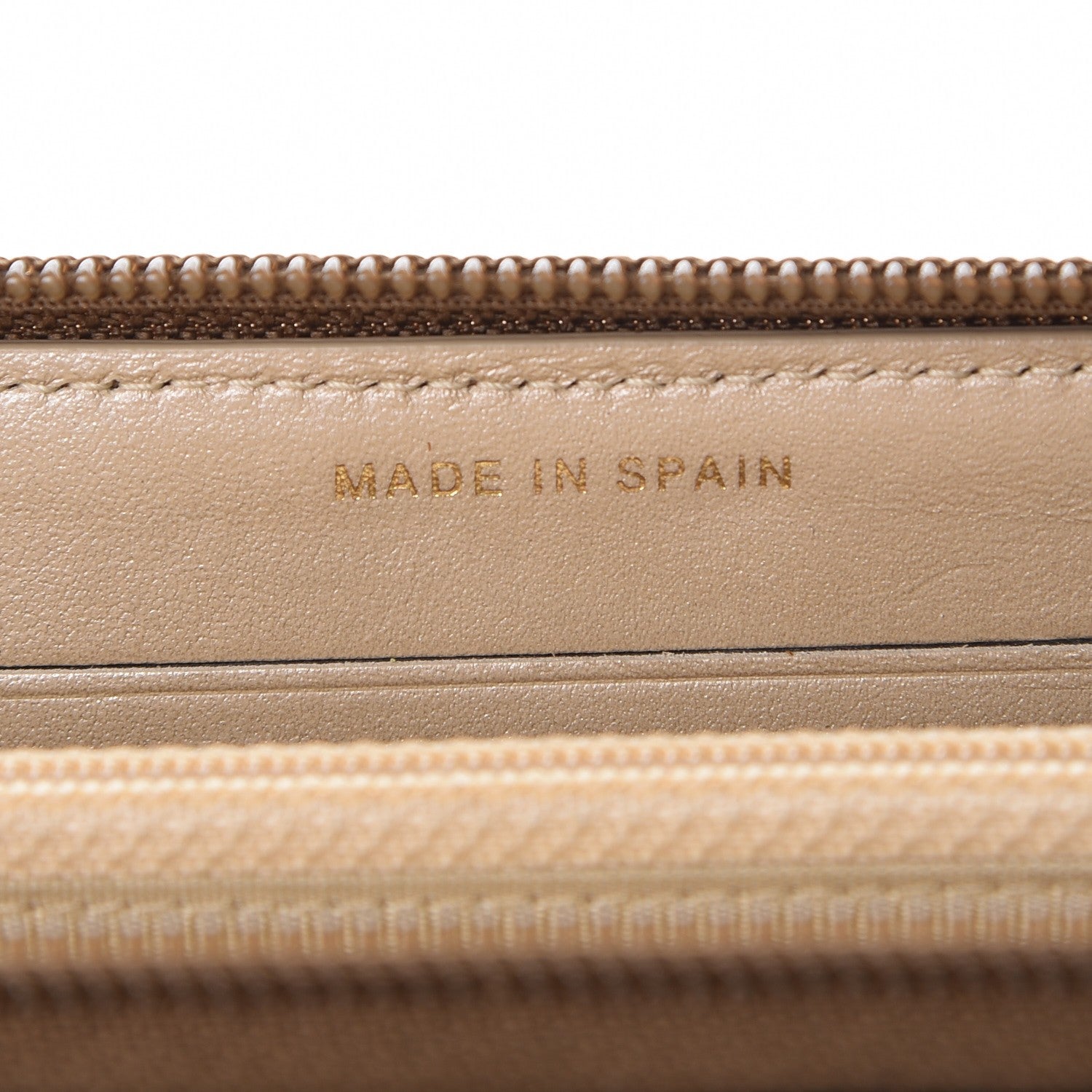 Chanel Cracked Metallic Calfskin Quilted Small Boy Zip Around Wallet Gold 7 of 8