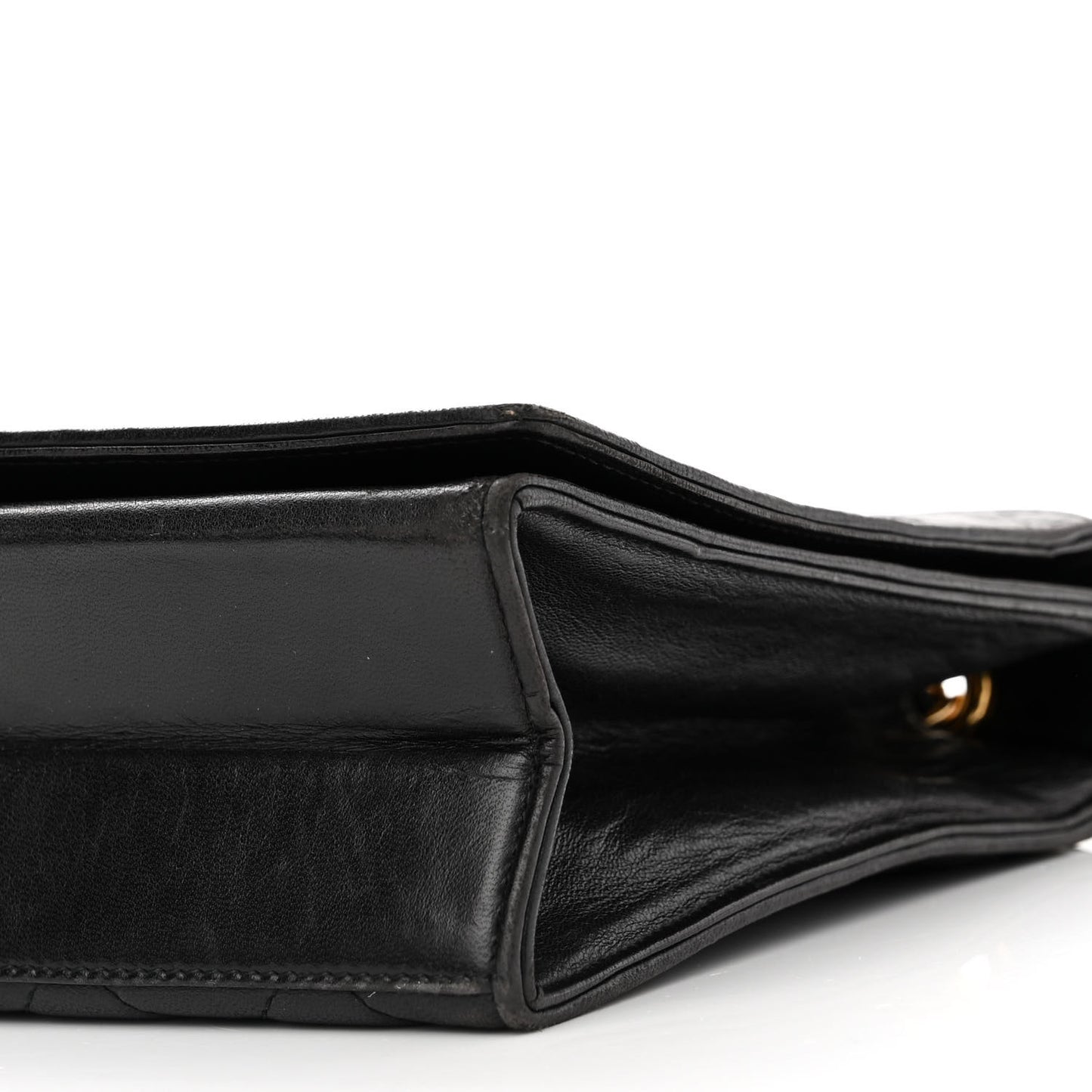 Lambskin Quilted CC Small Single Flap Black