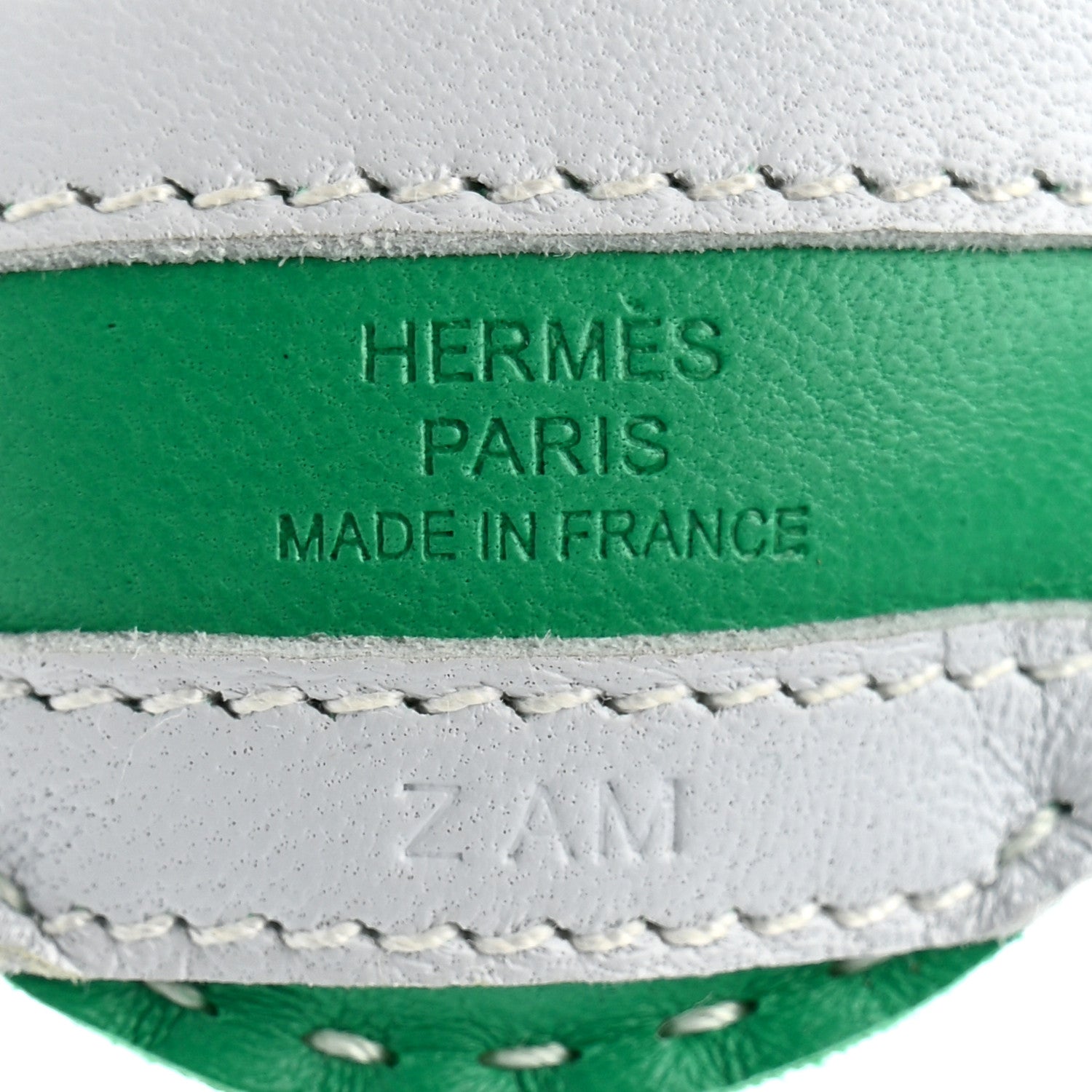 Hermes Milo Lambskin Geegee Savannah Bag Charm Menthe Bleu Brume Black 3 of 4