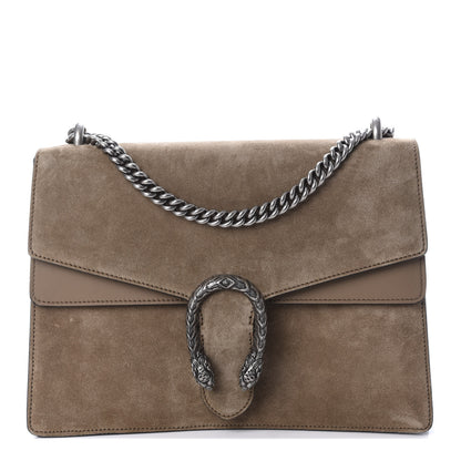 Gucci Suede Medium Dionysus Shoulder Bag Taupe 1 of 11