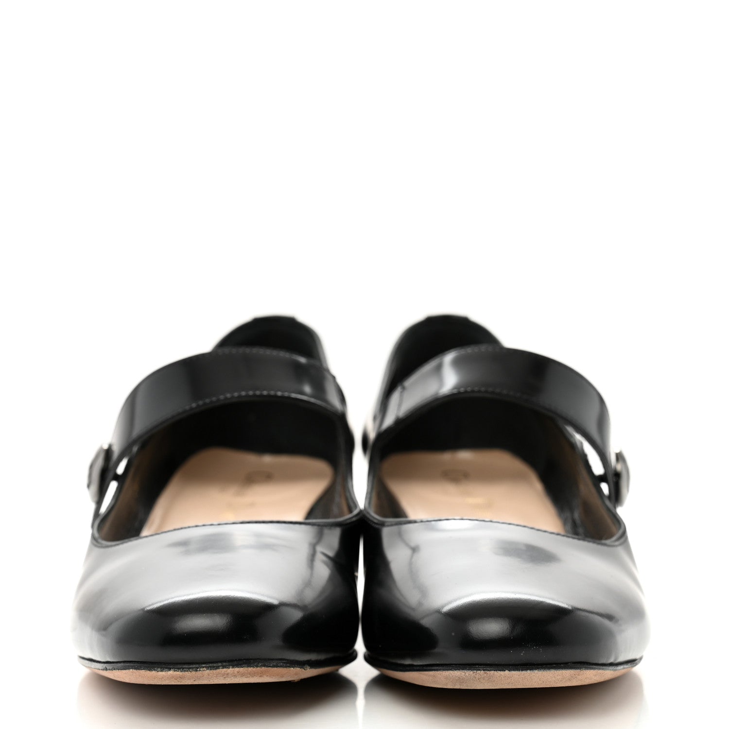 Christian Dior Brushed Calfskin Uniform 30mm Pumps 37.5 Black 3 of 10