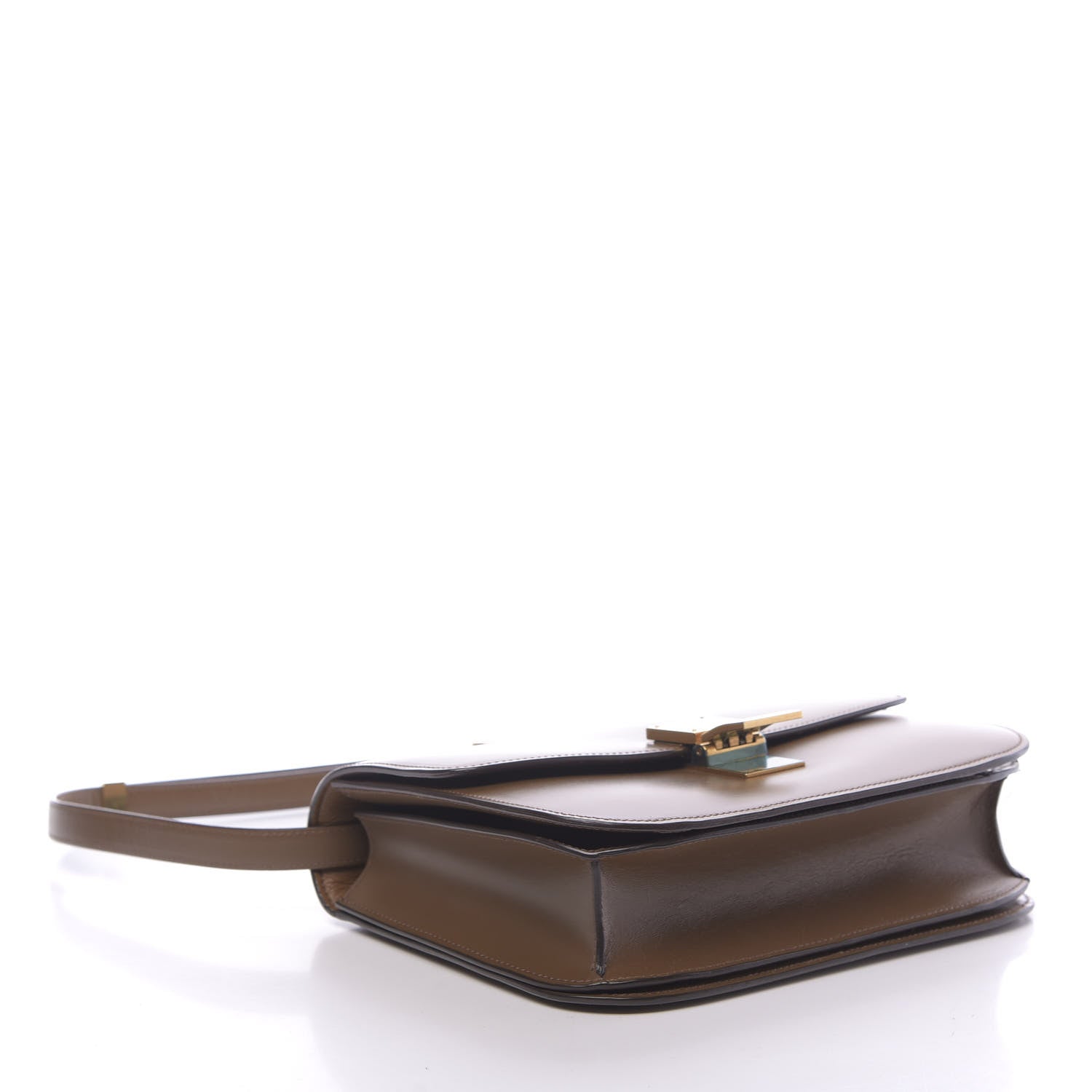 Celine Box Calfskin Medium Classic Box Flap Bag Camel 4 of 10